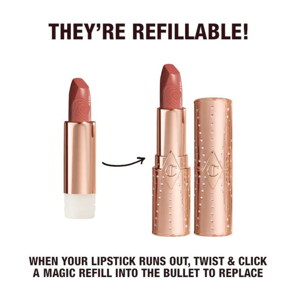 ✔️Charlotte Tilbury FIRST DANCE  Matte Revolution Lipstick  Refillable ✨ BNIB - Picture 8 of 8